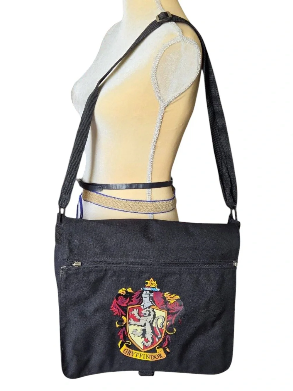 Harry Potter Gryffindor Slytherin Comouter/Book Bag - Adjustable Strap - RARE